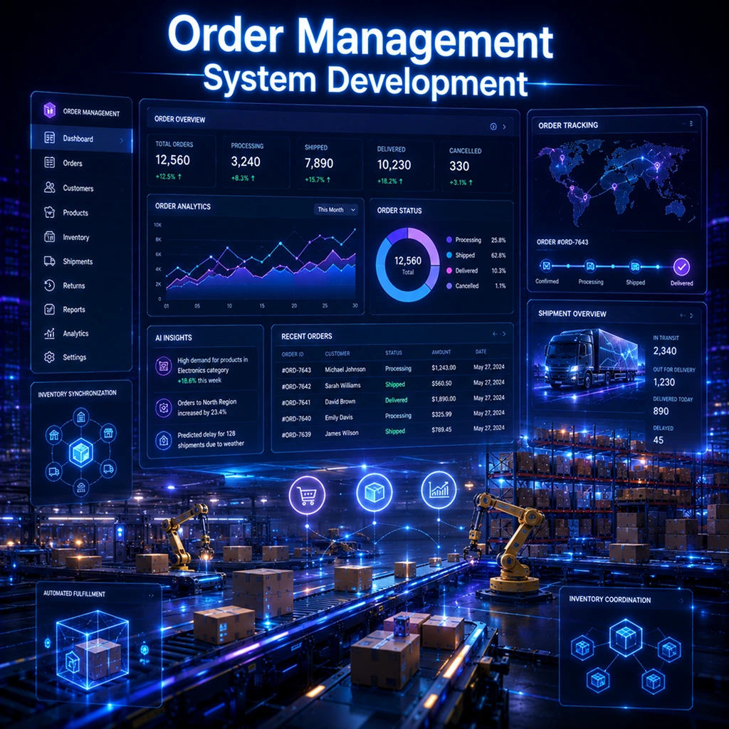 Order management system development solutions